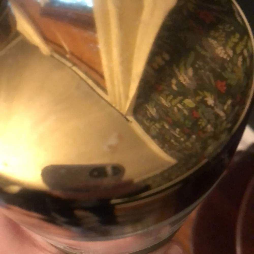 Vintage Sage Green & Gold Greek Scene Glass Cocktail Shaker